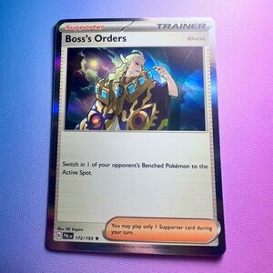 boss’s orders [ghetsis] - 172/193 (holo rare) — pokemon: paldea evolved